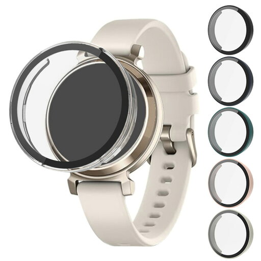GARMIN Lily2 ケース カバー 液晶面強化ガラス 全面保護 液晶保護ケース 単色/クリア フィルム一体 ハードケース ガーミン リリー2 Classic / リリー2 Sport GARMIN Lily2 ケース カバー 液晶面強化ガラス 全面保護 液晶保護ケース 単色/クリア フィルム一体 ハードケース ガーミン リリー2 Classic / リリー2 Sport
