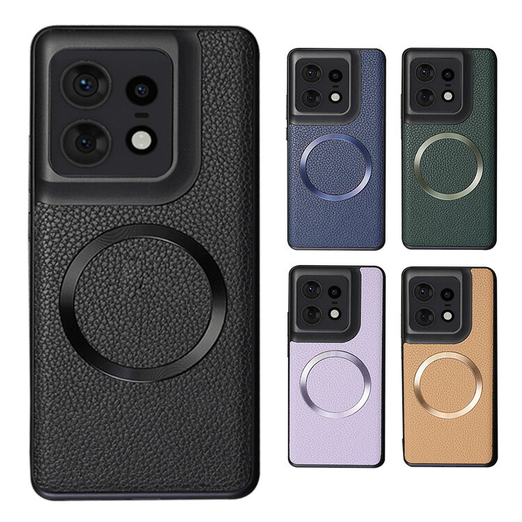 Edge 50 Pro ケース Edge 50s Pro 背面PUレザーケース Qi充電 ワイヤレス充電 対応 ストラップホール付き Motorola モトローラ エッジ 50 プロ / エッジ 50s プロ アンドロイド おすすめ おしゃれ スマートフォンケース/カバーのサムネイル