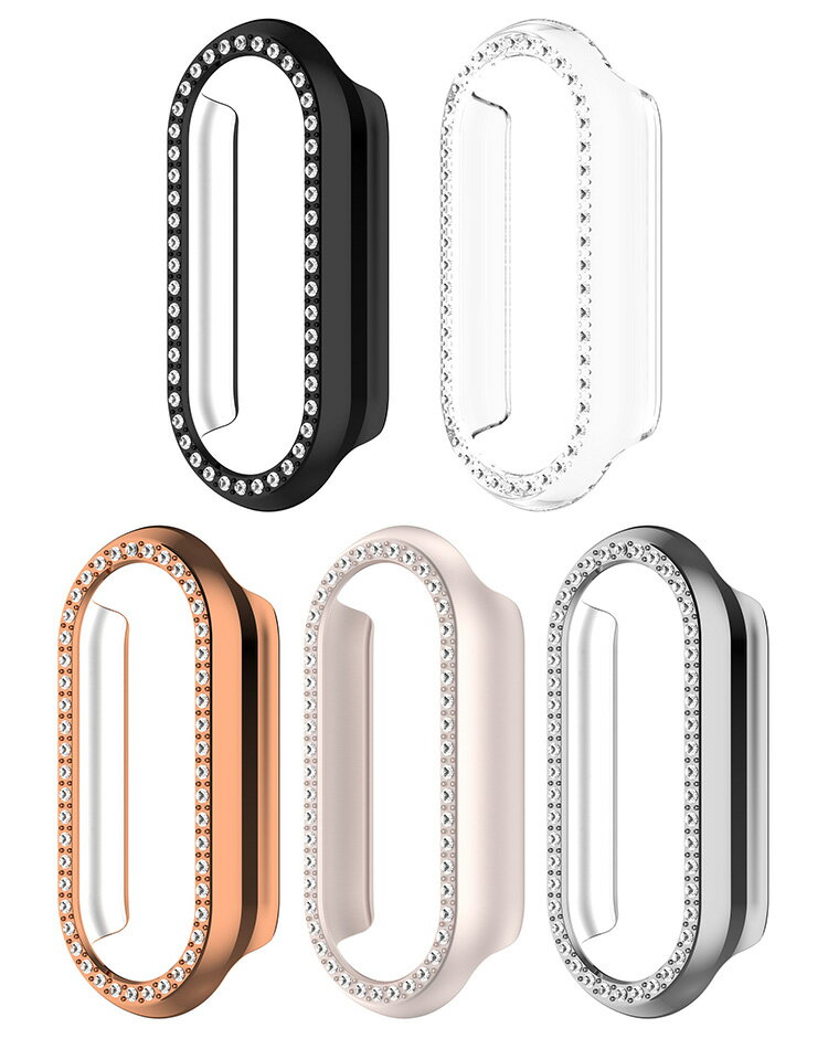 Xiaomi Smart Band 9 ケース 耐衝撃 カバー かわいい/きらきら ラインストーン エレガント 保護ケース/カバー シャオミ スマート バンド9 耐衝撃ケース/カバー 単色/クリア ハードケース おすすめ シャオミー