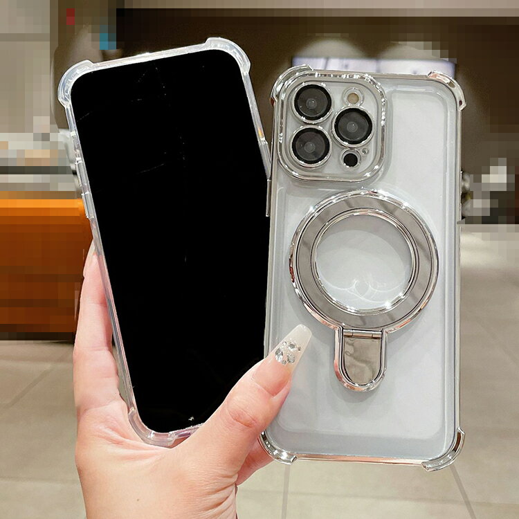 iPhone16 クリアケース カバー メッキ TPU クリア 透明 一体型リング付き 角 保護 コーナーバンパー 可愛い お洒落 おしゃれ かわいい レディース iPhone 16 Plus/16 Pro/16 Pro Max アイフォン16/16プラス/16プロ/16プロマックス おすすめ