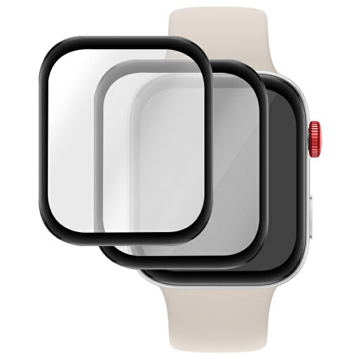 Apple Watch Series 10 液晶保護フィルム 2枚入り PMMA素材 傷防止 プロテクター フィルム アップルウォッチ10 42mm/46mm 保護シート 液晶保護プロテクター