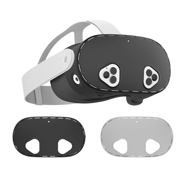 Meta Quest 3s ケース カバー シリコン 保護ケース/カバー メタ クエスト3s VR・MRヘッドセット 耐衝撃ケース/カバー ソフトケース