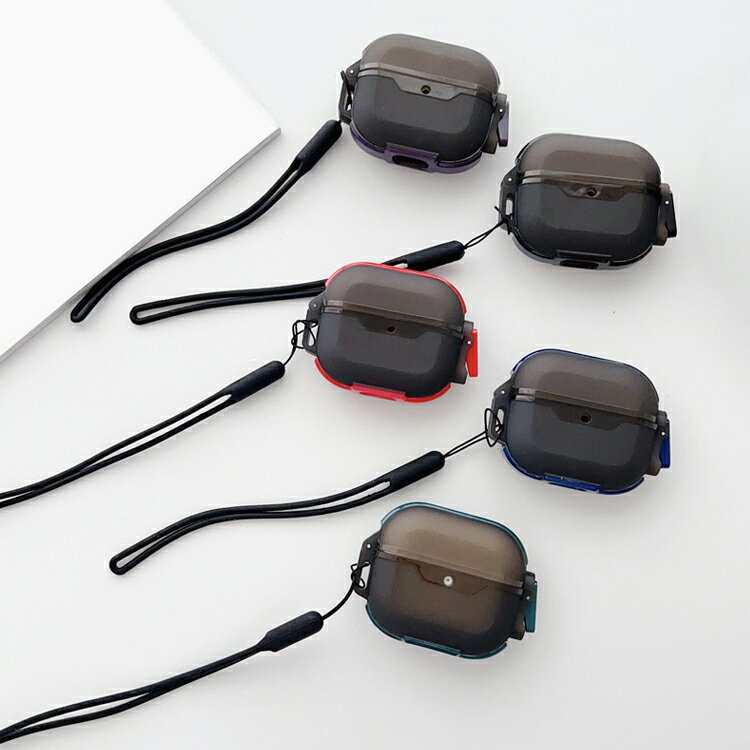 AirPods4 ケース AirPods 4 カバー ストラップ付き TPU ソフトケース シンプル 保...