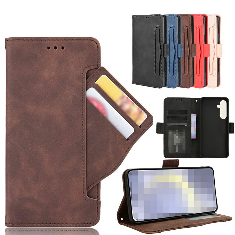 Rakuten - Galaxy S24FE ケース 手帳型 カバー PUレザー 手帳型PUレザーケース スタンド機能 カード収納 ストラップ穴 Samsung サムスン ギャラクシー S24 FE おすすめ おしゃれ スマフォ スマホ スマートフォンケース/カバー