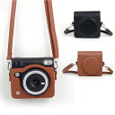 INSTAX Square SQ40 ケース カバー ショルダーストラップ付き PUレザー レディース 肩掛け カメラバッグ カメラケース FUJIFILM イ...