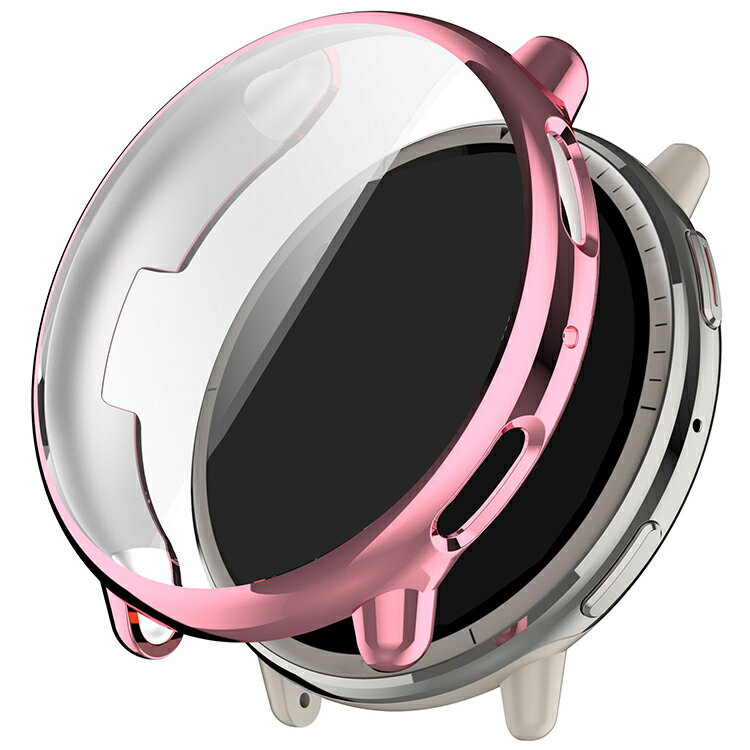 Amazfit Active 2 ケース カバー メッキ / クリア 液晶保護 フィルム一体 保護ケース/カバー TPU 耐衝撃ケース/カバー ソフトケース アマズフィット アクティブ2