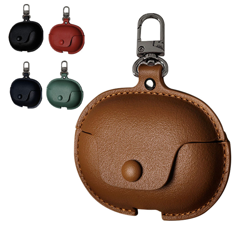 Xiaomi Buds 5 Pro ケース PUレザー カバー シンプル ストラップ付き 充電穴付き シンプル おしゃれ 傷防止 かわいい 保護カバー 保護ケース PUレザーケース シャオミ バッズ5 プロ ワイヤレスイヤホン