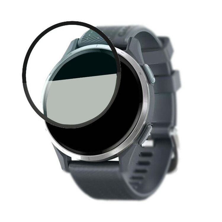 GARMIN Approach S44 ガラスフィルム 強化ガラス 2枚セット 液晶保護プロテクター/ガラス フィルム 液晶保護強化ガラス ガーミン アプローチ S44 反射防止 硬度9H 2.5Dラウンドエッジ加工 液晶保護フィルム