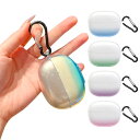 Shokz OpenDots ONE クリアケース カバー クリア 透明 グラデーション TPU シンプル カラビナ付き 保護カバー オープンドッツ ワン おすすめ おしゃれ かわいい グリッター おしゃれ レディース 傷防止 ケース ワイヤレスイヤホン 保護ケース カバー(2)