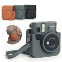 instax mini 41 ケース カバー ショルダーストラップ付き PUレザー レディース 肩掛け カード収納 カメラバッグ カメラケース FUJIFILM...