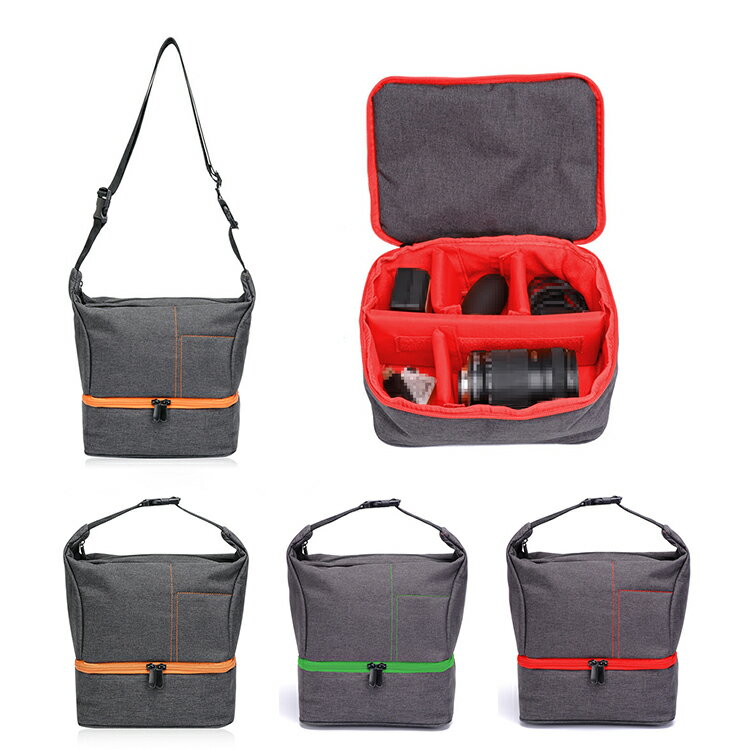 Panasonic LUMIX S1RII / S1II / S1IIE 一眼レフ カメラバッグ カメラケース ショルダーバッグ 手提げ 肩掛け ショルダーベルト付き レンズ収納対応 間仕切り付き カメラカバン 一眼レフカメラ収納バッグ おすすめ カメラバッグ 女子 かわいい 男子 男女兼用