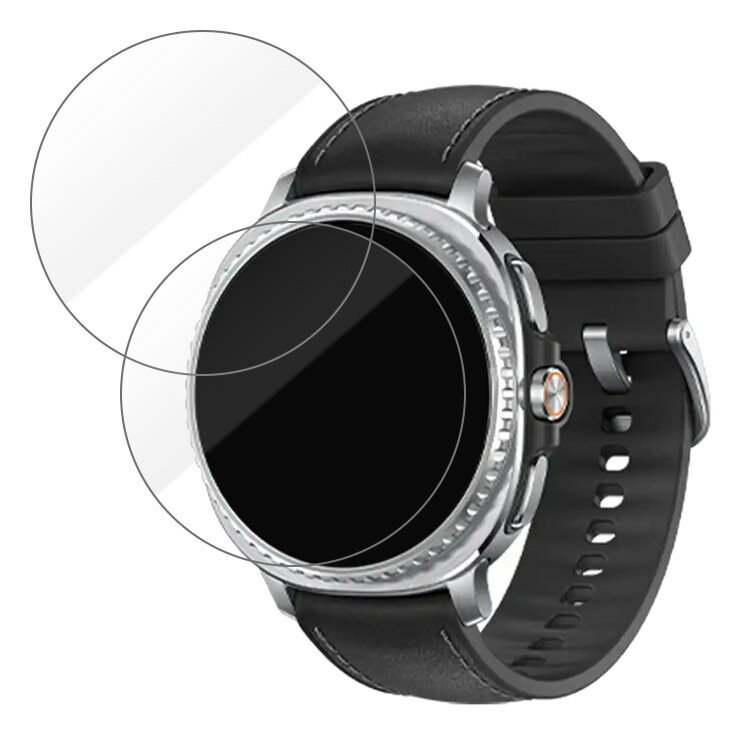 Galaxy Watch 8 ガラスフィルム 強化ガラス 2枚セット 液晶保護プロテクター/ガラス フィルム スマートウォッチ 液晶保護 強化ガラス 保護フィルム ギャラクシーウォッチ8 高透過率 反射防止 硬度9H 2.5Dラウンドエッジ加工 液晶保護フィルム