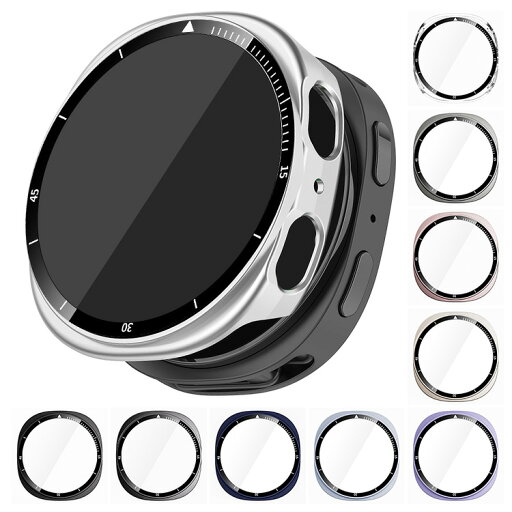 Galaxy Watch 8 ケース カバー ハードケース 40mm / 44mm Watch8 強化ガラス ガラスフィルム付き フィルム一体 全面保護 液晶保護ケース Samsung サムスン ギャラクシーウォッチ8 単色/クリア Galaxy Watch 8 ケース カバー ハードケース 40mm / 44mm Watch8 強化ガラス ガラスフィルム付き フィルム一体 全面保護 液晶保護ケース Samsung サムスン ギャラクシーウォッチ8 単色/クリア