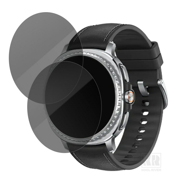 Galaxy Watch 8 Classic ガラスフィルム 強化ガラス 2枚セット 覗き見防止 液晶保護プロテクター/ガラス フィルム スマートウォッチ 液晶保護 強化ガラス 保護フィルム ギャラクシーウォッチ8クラシック 高透過率 反射防止 硬度9H 2.5Dラウンドエッジ加工 液晶保護フィルム