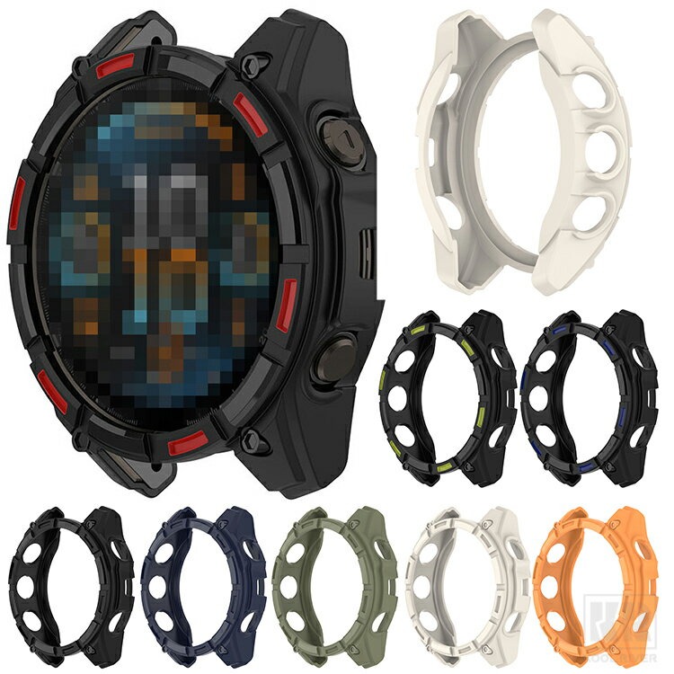 Garmin Quatix 8 ケース Quatix8 47mm / 51mm TPU 耐衝撃ケース/カバー ガーミン クアティクス8 ソフトケース カバー 保護ケース/カバー