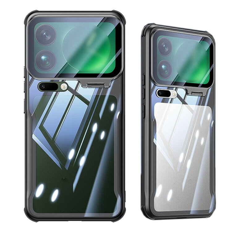 Rakuten - Xiaomi 17 クリア ケース 17 Pro/17 Pro Max カバー 背面透明 強化ガラスカメラ保護フィルム付き レンズ保護 スタンド機能 小米 シャオミ 17/17プロ/17プロマックス おしゃれ おすすめ 可愛い お洒落 シャオミー スマートフォン/スマフォ/スマホケース/カバー