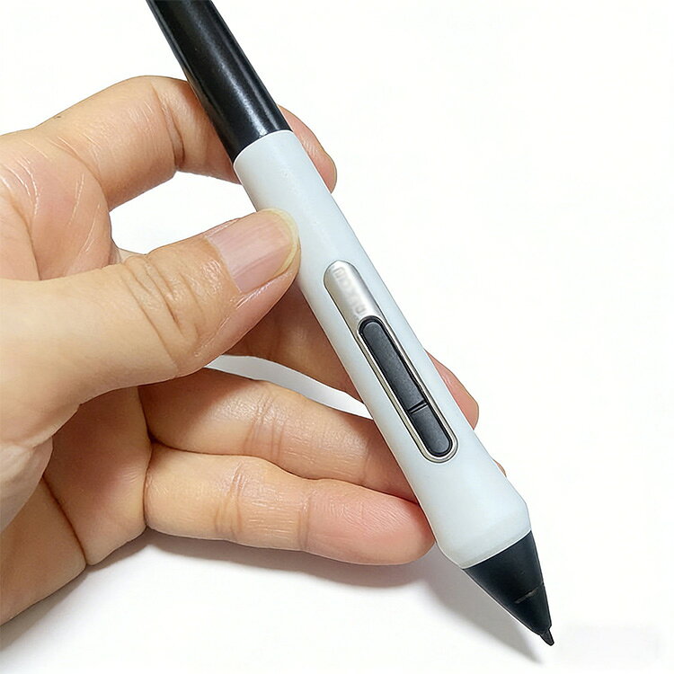 ドライブレコーダーのクールリバーのWacom Pro Pen 2 グリップ フレアグリップ KP504E シリコン ケース カバー ペンを包み込みキズや汚れから守る・グリップ力をUPさせより描きやすく ペンケース ペンカバー ワコム プロペン2 PTK470 PTK670 PTK870 DTK168 DTK246 DTH246 DTK1660K0D PTH460 PTH-660 DTHW1321｜アングル2