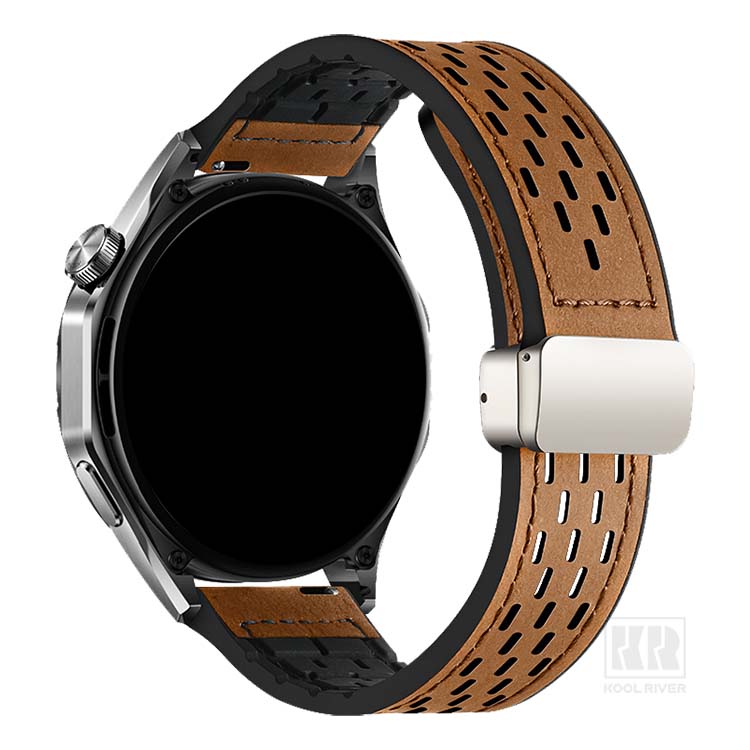 ドライブレコーダーのクールリバーのPolar Watch スマートウォッチ バンド ベルト Vantage M3 / V3 PUレザー バンド幅 20mm 22mm 交換リストバンド/交換バンド/交換ベルト おすすめ スマートウォッチ用リストバンド ポラールウォッチ Polar Pacer/Ignite 3 Titan/Unite/Grit X Pro/Grit X2 Pro Titan/Vantage M2｜アングル3