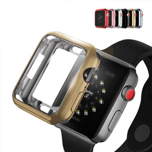 Apple Watch Series 6/5/4 Apple Watch SE ケース/カバー メッキ 44mm TPU メタル調 鏡面加工 アップルウォッチ4 ソフトカバー Apple Watch Series 6/5/4 Apple Watch SE ケース/カバー メッキ 44mm TPU メタル調 鏡面加工 アップルウォッチ4 ソフトカバー