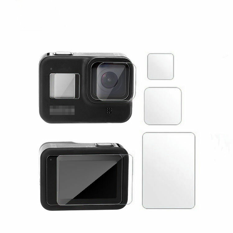 GoPro Hero8 Black 饹ե 饹 վݸե 9H ݸ + վݸ 2å ץ ҡ8 ֥å ץ Ĥɻߤɲ ݸ饹   ݸ 󥺥ե६饹