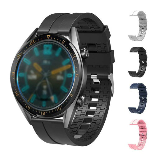 Huawei Watch GT/Watch GT 2 46mm 交換バンド シリコンのソフトバンド ファーウェイウォッチ GT 2 46mm 交換リストバンド おすすめ Huawei Watch GT/Watch GT 2 46mm 交換バンド シリコンのソフトバンド ファーウェイウォッチ GT 2 46mm 交換リストバンド おすすめ