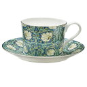 ロイヤルアーデン ホームコレクション ウィリアムモリス風 ボーンチャイナ DBL×WH 花 カップ&ソーサー 37727コーヒーカップ ティーカップ 兼用碗皿 ...