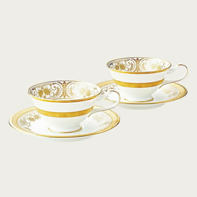 乐天商城 - ノリタケ Noritakeジョージアンパレス ティー・コーヒー碗皿ペア 4858J/P59587洋食器 陶磁器 コーヒー 珈琲 紅茶 ギフト プレゼント 贈り物 贈答品 内祝い お祝い 母の日