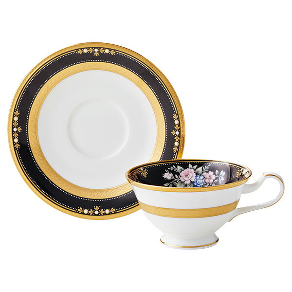 ノリタケ Noritake【ノリタケ イブニングマジェスティ ティー・コーヒー碗皿 4818-1J/T59587】洋食器 陶磁器 コーヒー 紅茶 ギフト プレゼント 贈り物 贈答品 内祝い お祝い 母の日