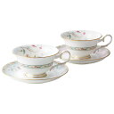 ノリタケ Noritake 花更紗 HANASARASA ティー・コーヒー碗皿 ペア 4409-56L/P50717A洋食器 陶磁器 カップ&ソーサー コーヒー...
