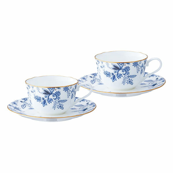 ノリタケ Noritake【 ブルーソレンティーノ BLUE SORRENTINO ティー・コーヒー碗皿ペア 4562L/P59387A】洋食器 陶磁器 カップ＆ソーサー コーヒー 紅茶 ギフト 贈り物 贈答品 内祝い お祝い