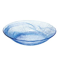 東洋佐々木 日本製 流蒼 麺皿 P-43312-F/B-JAN 冷やし中華 うどん そば 冷製パスタ サラダボウル そうめん 盛り皿 ガラス皿 業務用 プロユース 家庭用食洗機対応