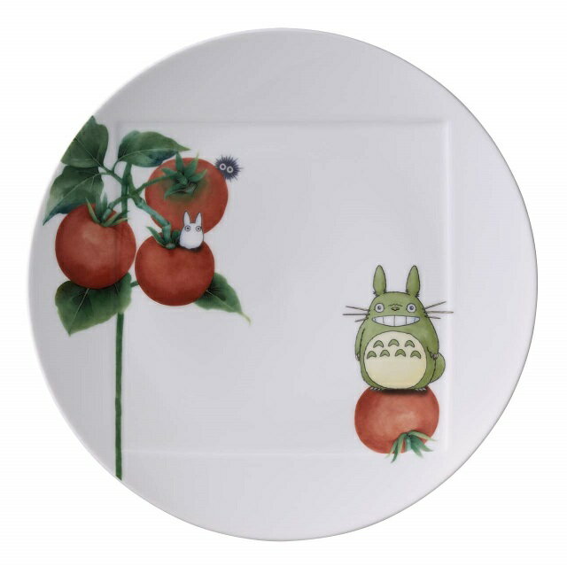 ノリタケ Noritake となりのトトロ 野菜シリーズ トマト 約27cmプレート 1704-2L/VT94530 ディナ—皿 パスタ皿 盛り皿 トトロ ご贈答
