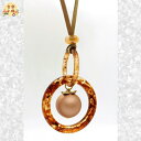 3本3,200円 ネックレス リング 大ぶり ロングネックレス 手作り アクリル 革ひも レザーコード アクセサリ- パーツ 民族風 エスニック 調節可