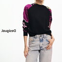 セール 50%OFF Desigual デシグアル レディースファッション トップス 長袖 ニット セーター 花柄 インポート 30代 40代 50代 S M ...