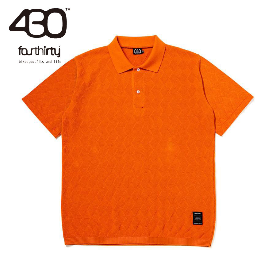 Rakuten - 【SALE】430 fourthirty / S/S LEAF KNIT POLO / フォーサーティ リーフニットポロ