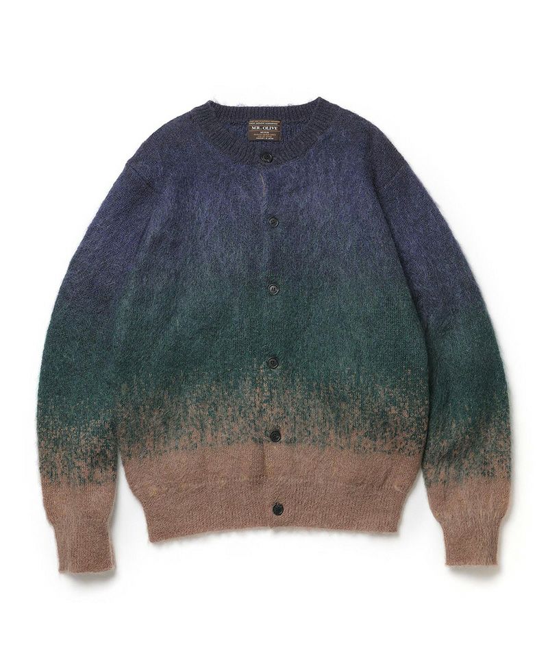 Rakuten - MR.OLIVE / GRADATION MOHAIR KNIT 6-BUTTON CARDIGAN / ミスターオリーブ グラデーションモヘアニット 6ボタンカーディガン