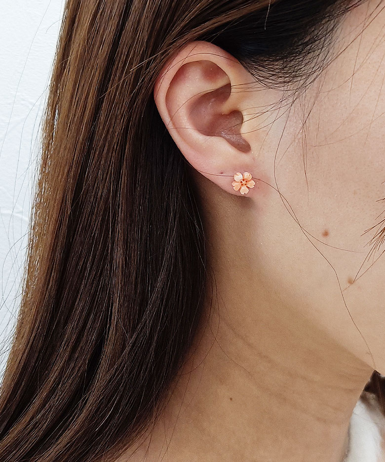 【SALE】JEENAR OKINAWA / サンゴ　ピアス