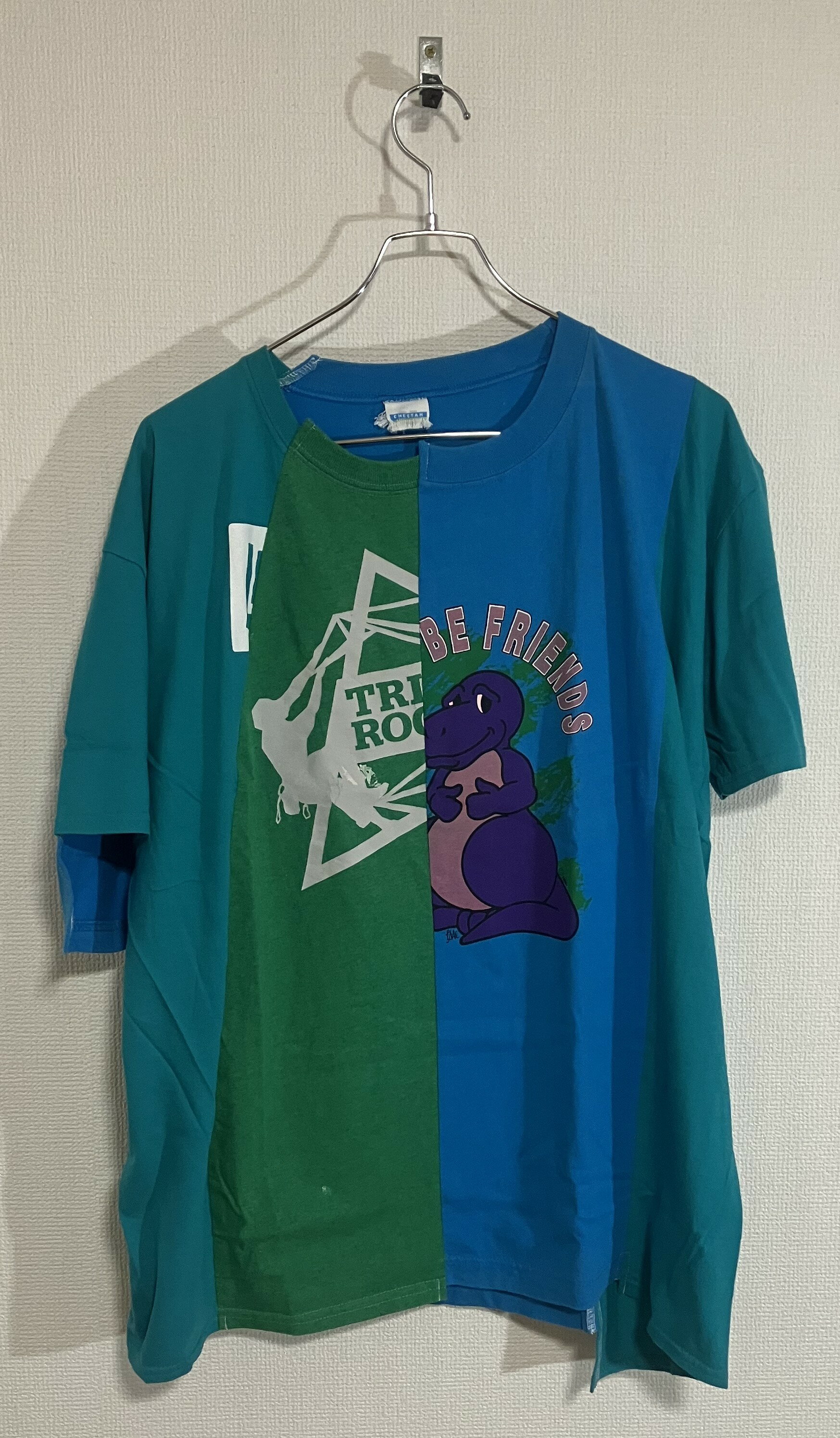mooon / remake T-shirt blue ムーン / リメイク Tシャツ ブルー