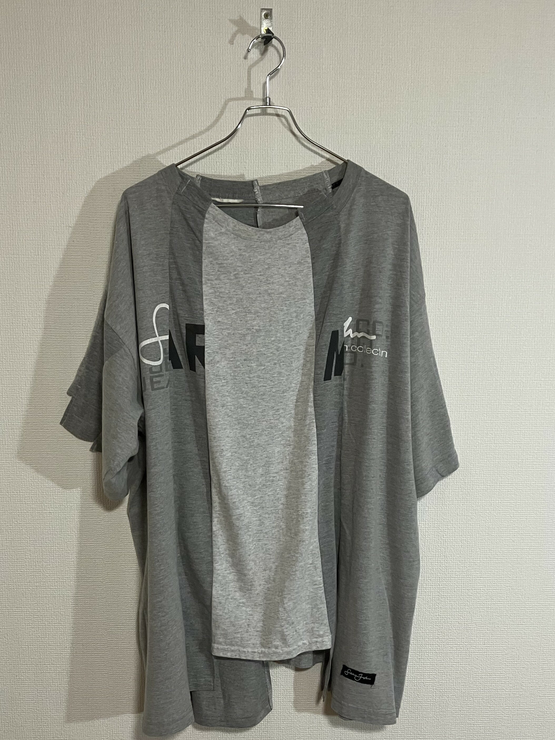 mooon / Remake T-shirt gray ムーン/リメイク Tシャツ グレー