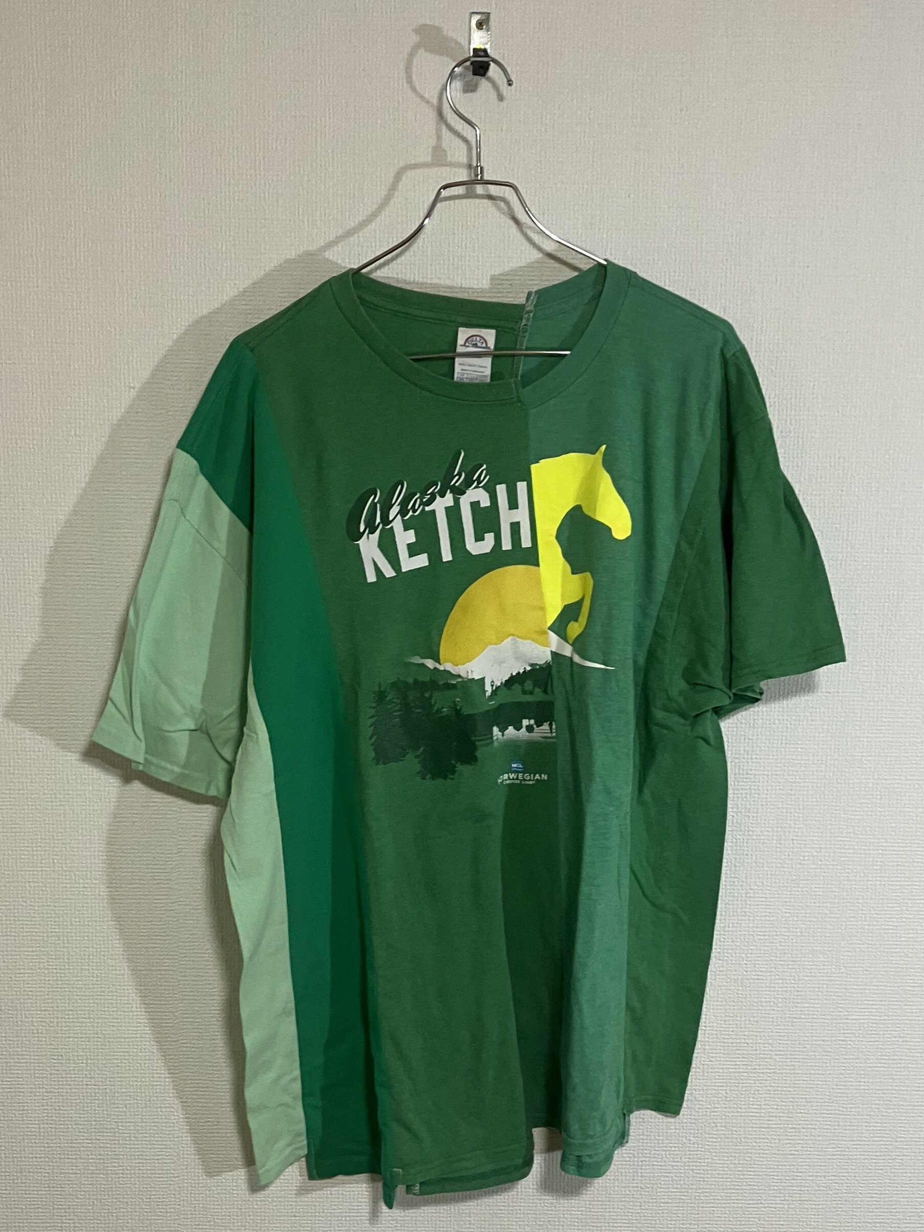 mooon / remake T-shirt green ムーン/リメイク Tシャツ グリーン
