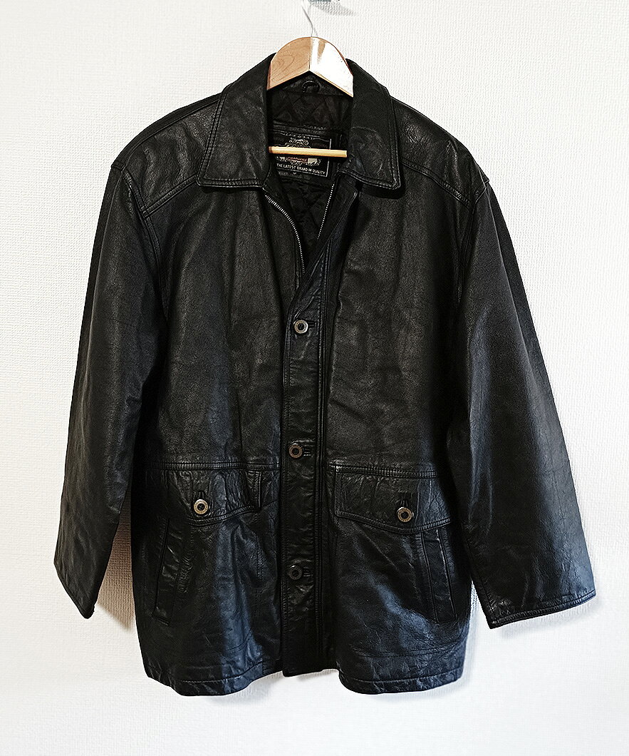 Fastener&button Single Leather Jacket ファスナー＆ボタン シングルレザージャケット / LE-4