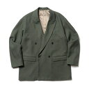 MR.OLIVE / RETORO POLYESTER TWILL / DOUBLE BIG SILHOUTTE SOFT JACKETミスターオリーブ/レトロポリエステルツイル/ダブル ビッグシルエットソフトジャケットカジュアル、テーラード、スーツ、フォーマル、セミフォーマル、セットアップ、キレイめ、トラッド