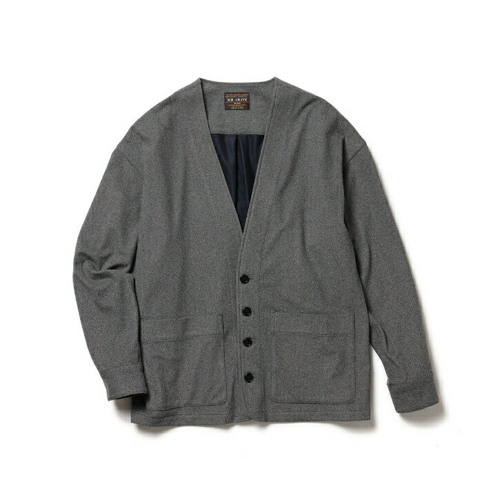 MR.OLIVE / COMFORTABLE STRETCH BRUSHED CLOTH / CARDI SHIRTコンフォータブル ストレッチクロス/カーディシャツ