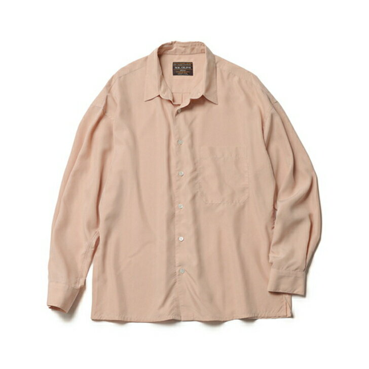 Rakuten - MR.OLIVE / T/R POWDER CLOTH / SQUEARE CUT REGULAR COLLAR SHIRTミスターオリーブ/T/C パウダークロス / スクエアカット レギュラーカラーシャツMROLIVE ゆったり ボックスシルエット セットアップ ユニセックス