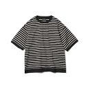 MR.OLIVE / SAN JOAQUIN HIGH GAUGE COTTON / BORDER OVERSIZE T-SHIRT ミスターオリーブ/サンフォーキン ハイゲージコットン/オーバーサイズボーダーTシャツTシャツ カットソー