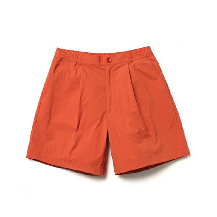 MR.OLIVE / STRETCH WASHABLE NYLON / ONE TACK SHORTS ミスターオリーブ/ストレッチウォッシャブルナイロン/ワンタックショーツキレイめ タックパンツ ショートパンツ ショーパン 短パン