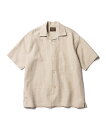 【SALE】MR.OLIVE /SILKY LINEN / OPEN COLLAR SHIRT ミスターオリーブ/シルキーリネン / オープンカラーシャツMROLIVE ゆったり ボックスシルエット セットアップ ユニセックス