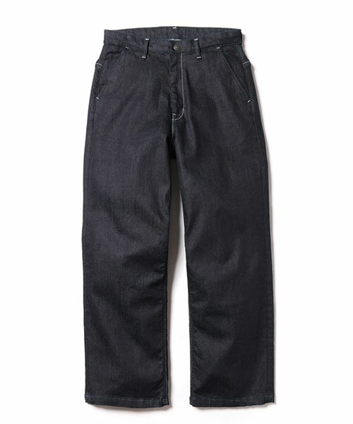 Rakuten - MR.OLIVE/SUPER STRETCH DENIM / ONE WASH WIDE STRAIGHT PANTS ミスターオリーブ/スーパーストレッチデニム/ワンウォッシュワイドストレートパンツ