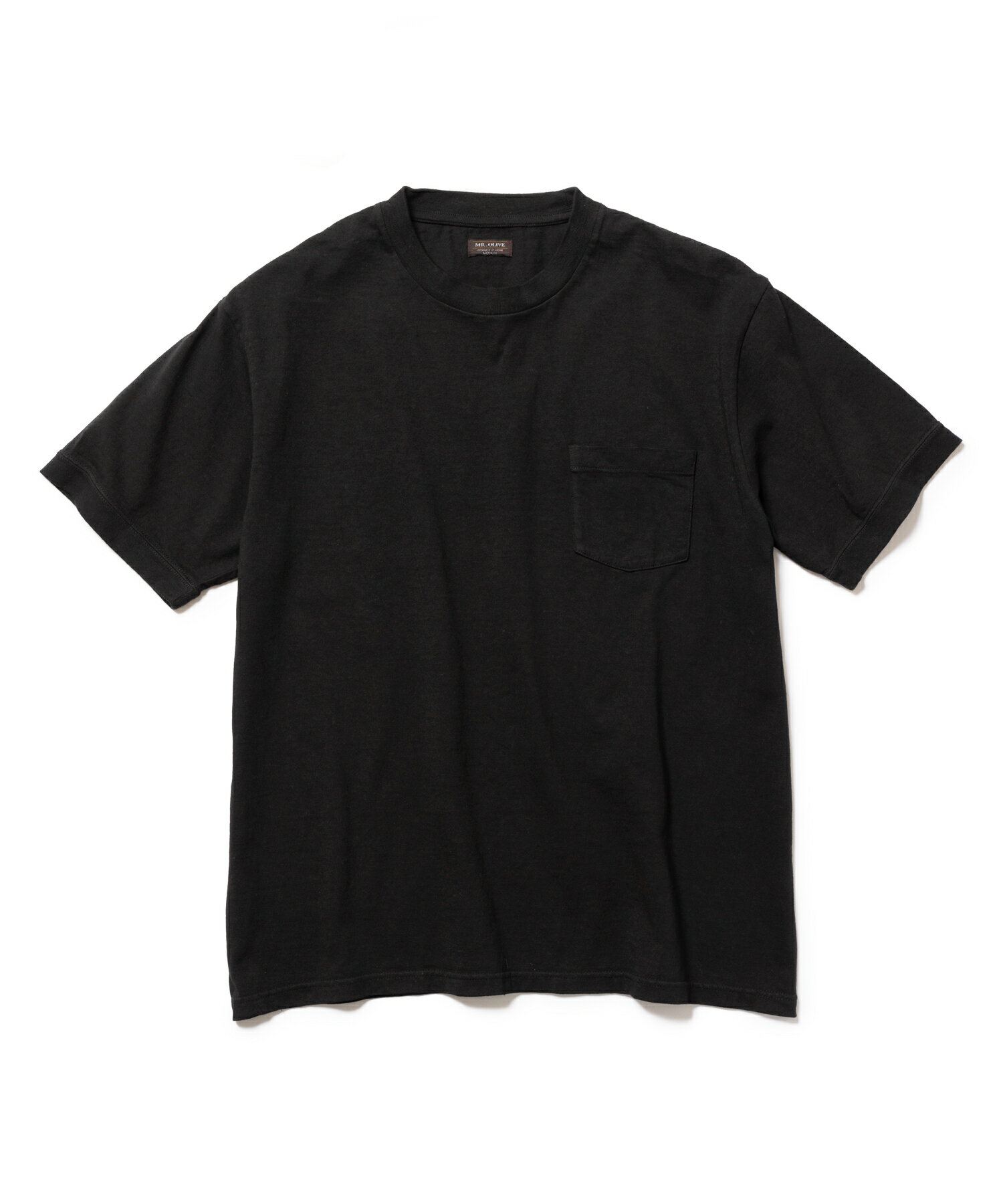 MR.OLIVE /12/1 EMERALD COTTON / ROUND BODY CREW T-SHIRT ミスターオリーブ/エメラルドコットン 丸胴TシャツTシャツ カットソー メンズ レディス ユニセックス