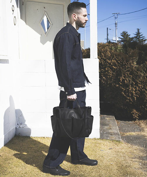 楽天KORC【SALE】MR.OLIVE E.O.I / WATER PROOF WASHABLE LEATHER LOGGER BAG （MEDIUM）　ミスターオリーブ イーオーアイ / ウォータープルーフウォッシャブルレザー ロガーバッグ（M）